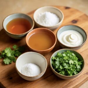 All ingredients for butter chicken