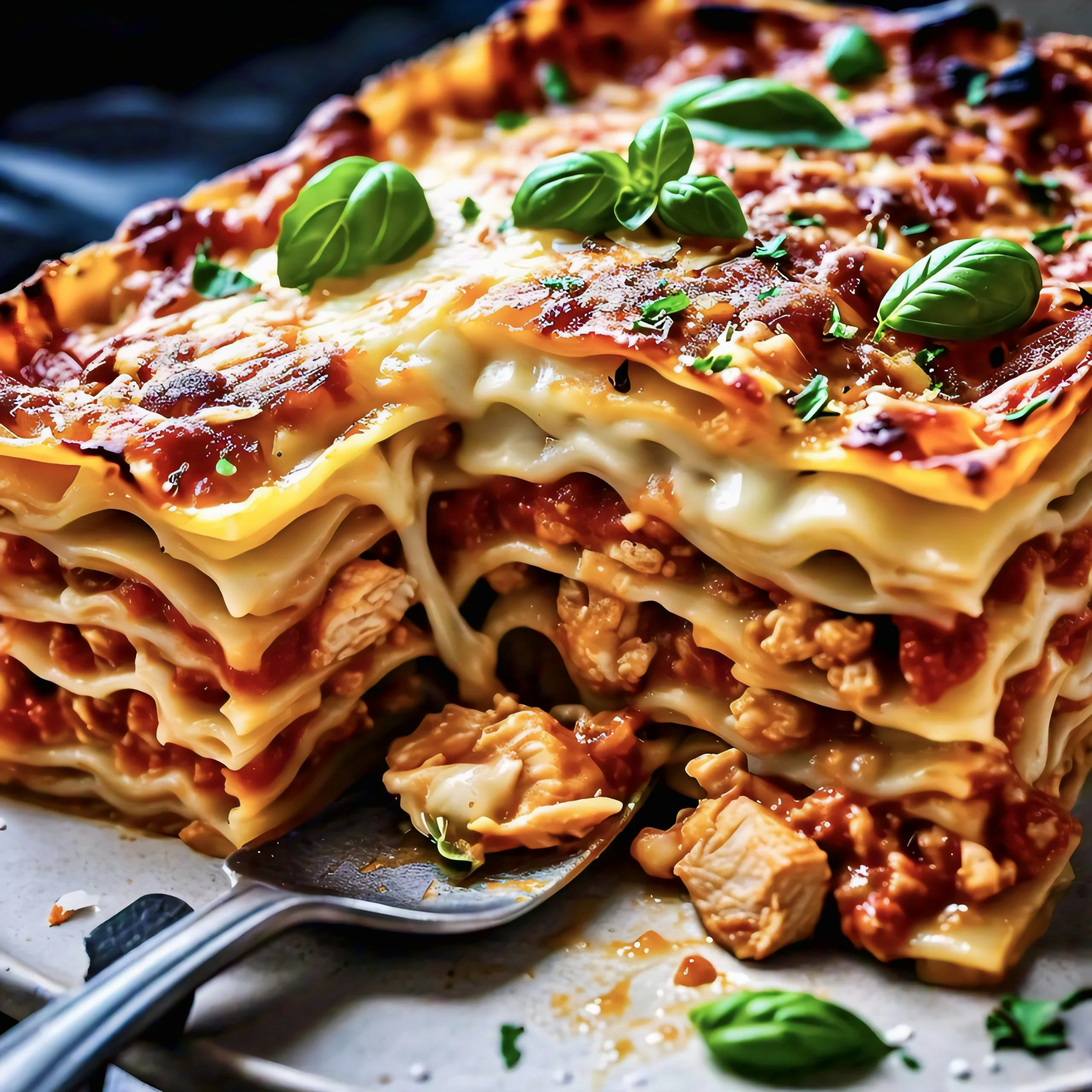 You are currently viewing Delicious cheese chicken Lasagna full recipes – easy 5 step